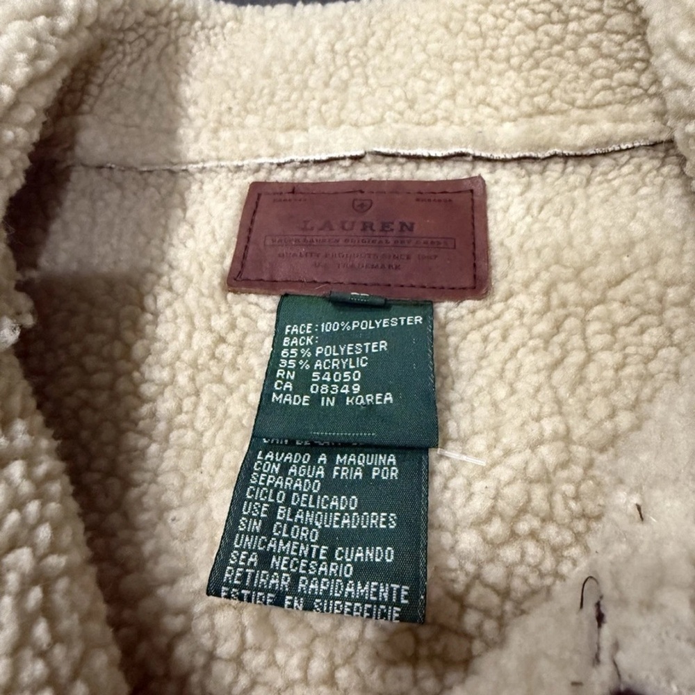 Lauren Ralph Lauren Brown Teddy Jacket with Sherpa Lining - Picture 3 of 7